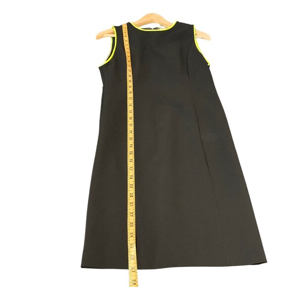 Alice + Olivia Colin Dress NWT Womens Size 10 Black Neon Trim Pin Up Cocktail - Picture 10 of 11